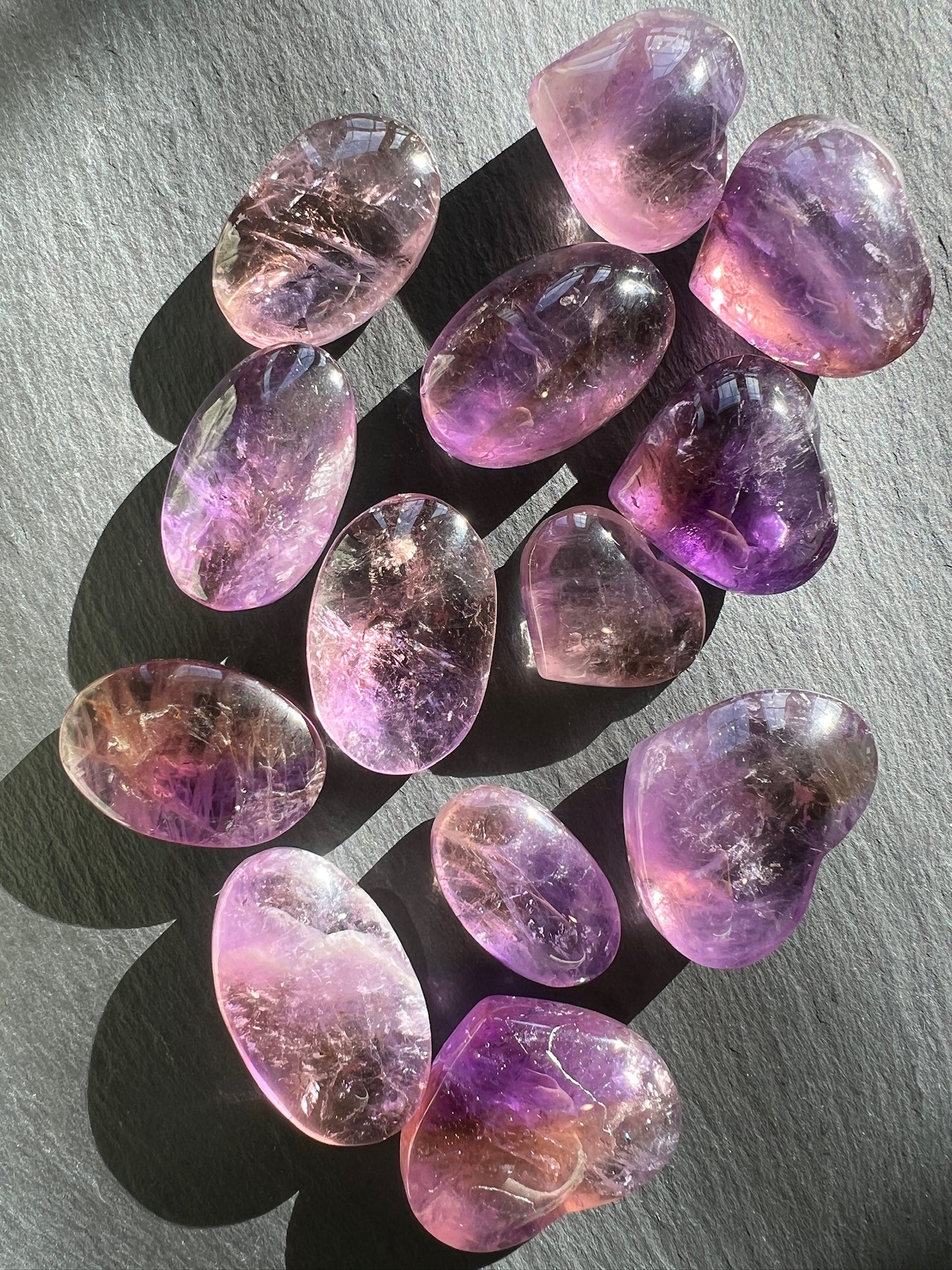 Ametrine Palms and Hearts