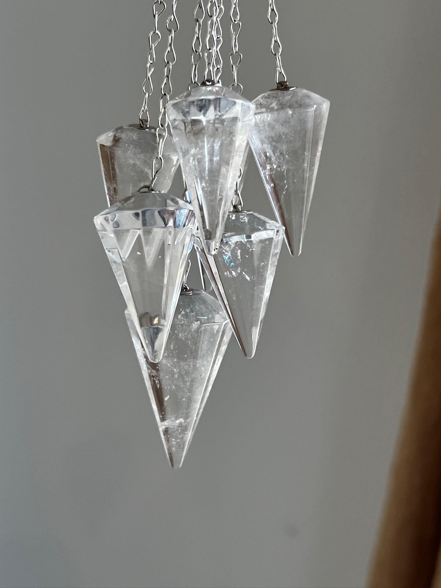 Clear Quartz Pendulums