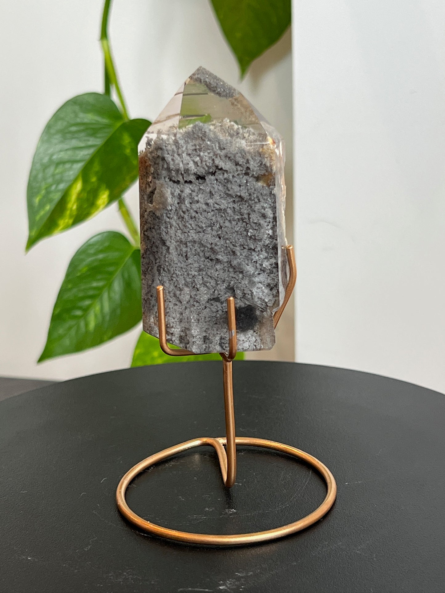 AAA Grade Garden (Lodolite) Quartz on Stand