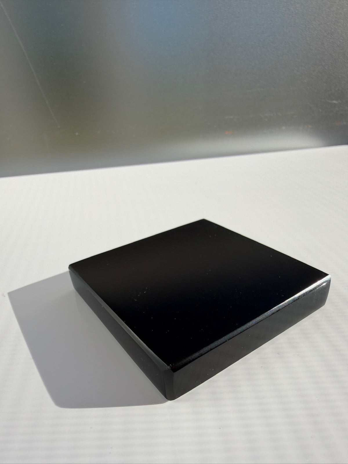 Black Obsidian Mineral Display Stand | Hand-carved from Mexico