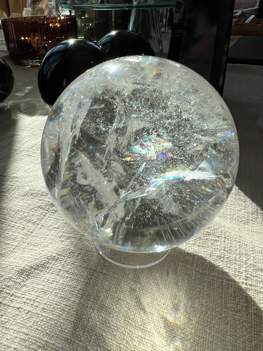 Lemurian Quartz Sphere