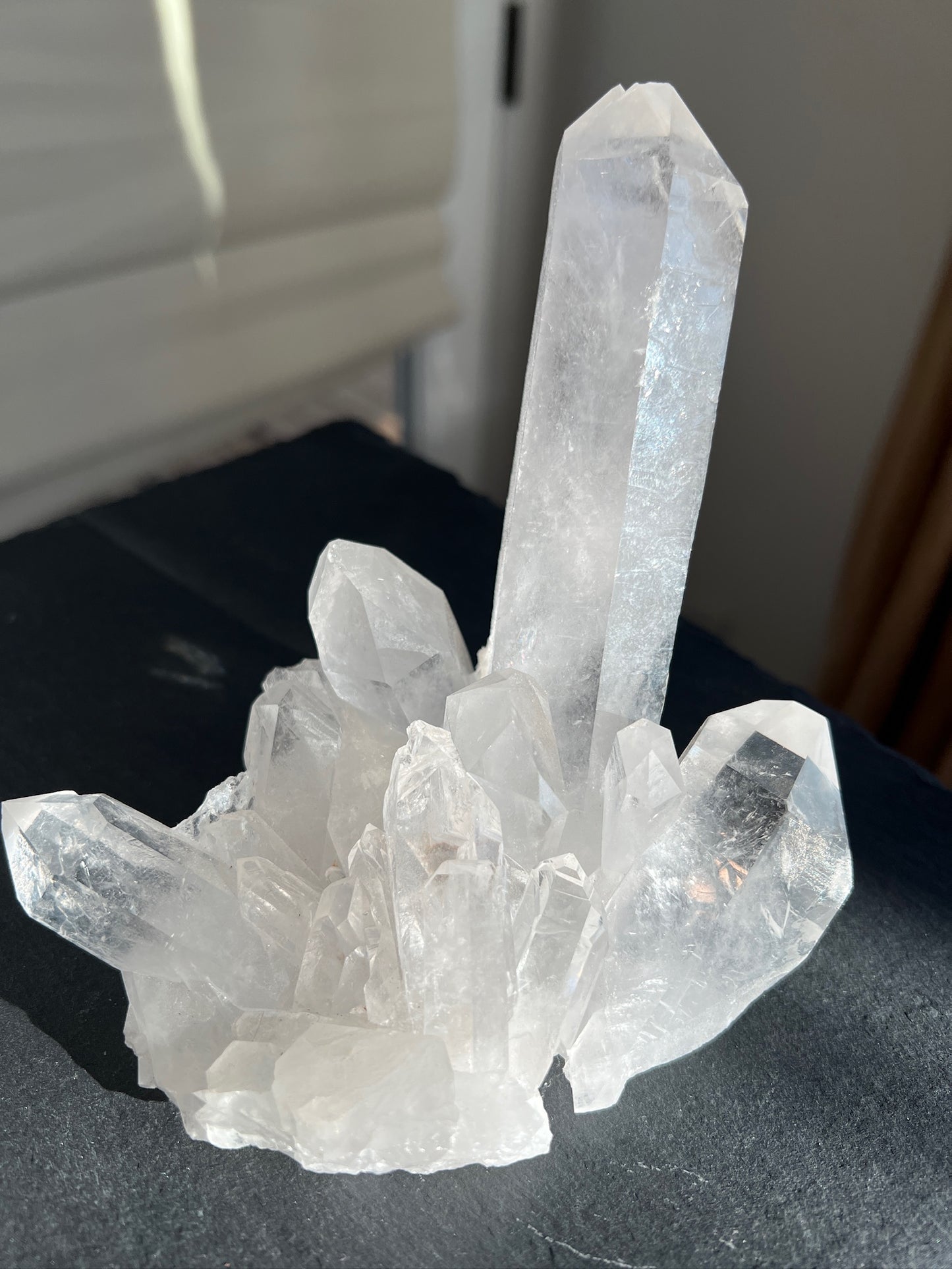 Self Standing Lemurian Quartz Cluster