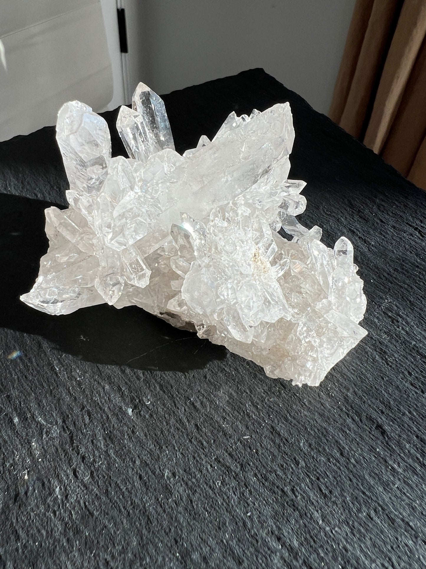 Lemurian Quartz Cluster on Chlorite Plate