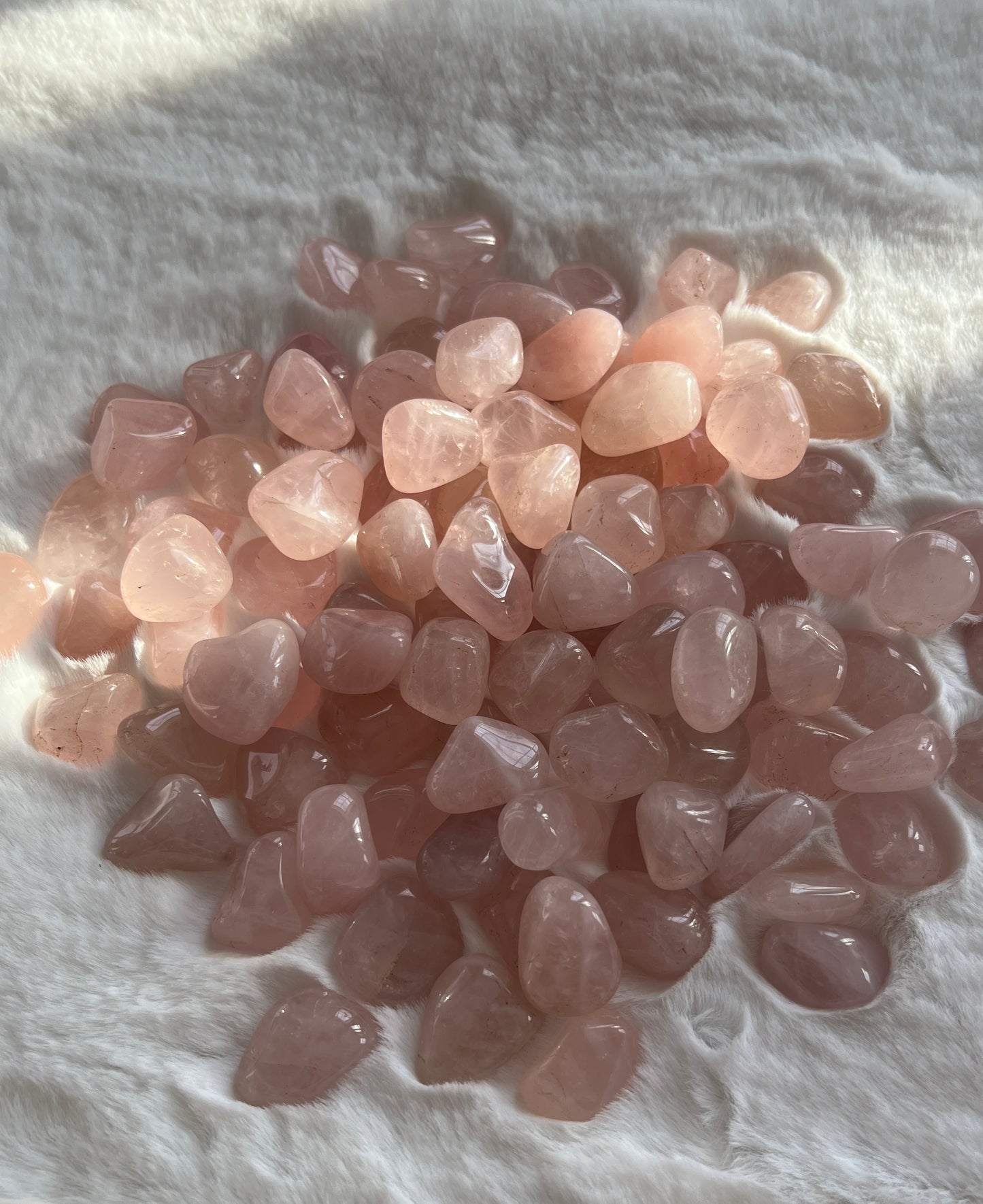 Rose Quartz Tumbles - AAA Grade