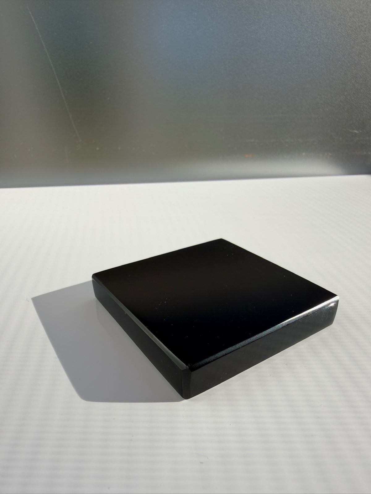 Black Obsidian Mineral Display Stand | Hand-carved from Mexico