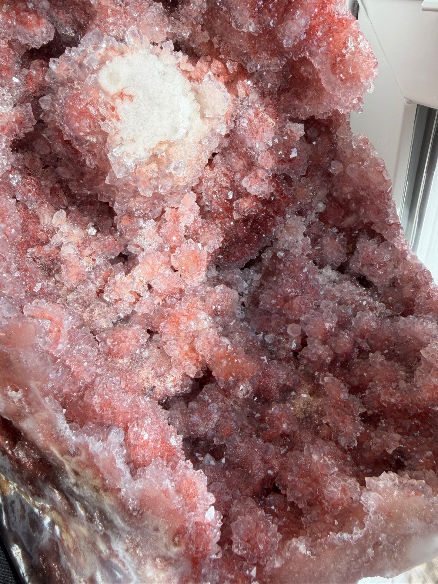 Pink Amethyst – Cut Base Statement Piece with Stalactite Formation