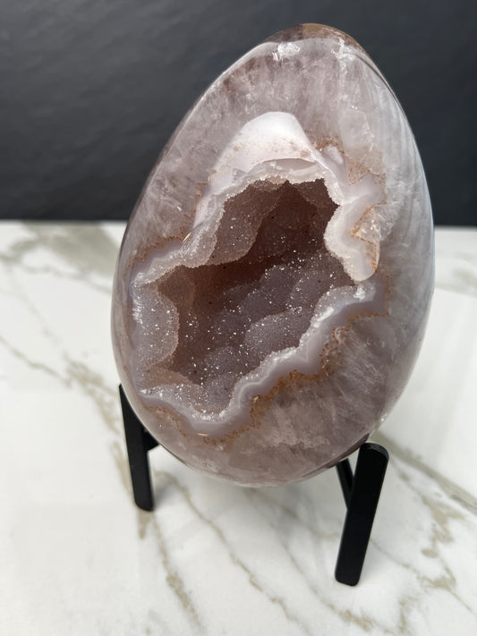 Large Druzy Agate Egg