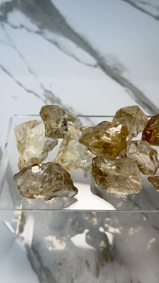 Raw Citrine Pieces - 50g selection